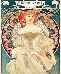 Daydream Alphonse Mucha Diamond Paintings