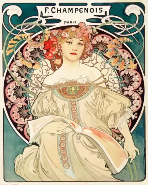 Daydream Alphonse Mucha Diamond Paintings