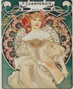 Daydream Alphonse Mucha Diamond Paintings