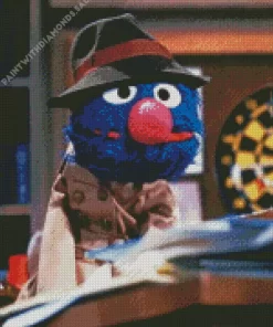 Detective Grover Personaggio Diamond Painting