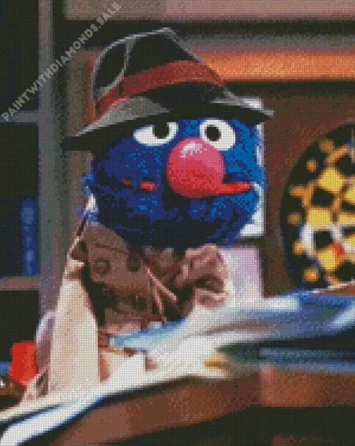 Detective Grover Personaggio Diamond Painting