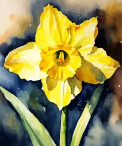 Double Daffodil Art Diamond Painting