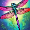 Dragonfly Art Diamond Painting