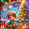 Elf Christmas Diamond Paintings