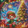 Elf Christmas Diamond Paintings