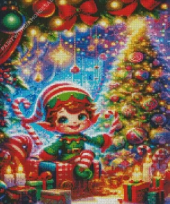 Elf Christmas Diamond Paintings