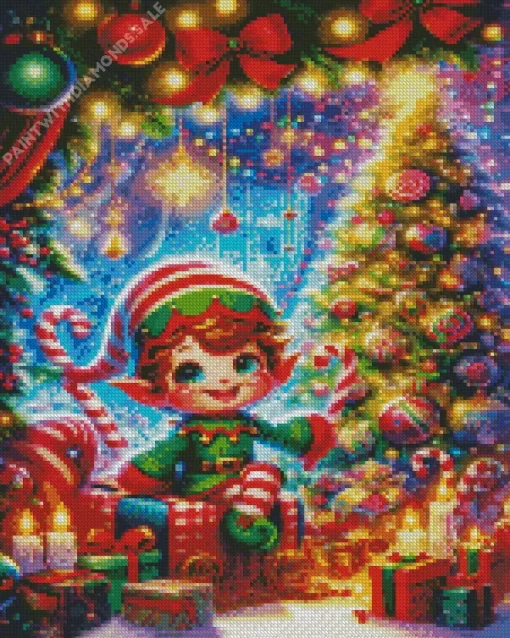 Elf Christmas Diamond Paintings