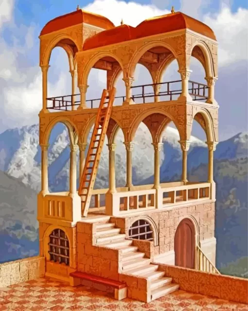 Escher Belvedere Diamond Painting