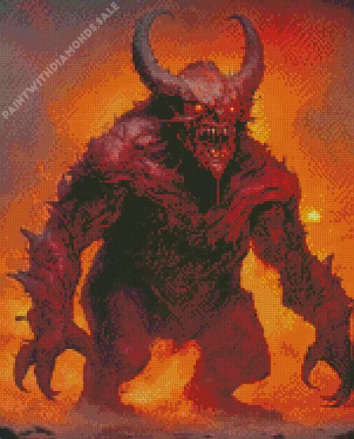 Evil Monster Art Diamond Painting