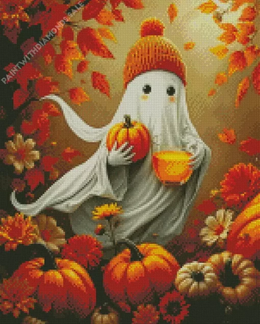 Halloween Fall Ghost Diamond Paintings