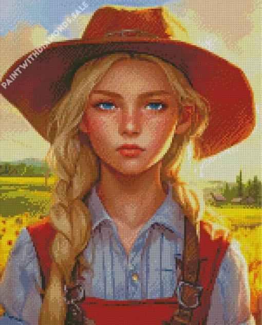 Farm Girl Diamond Painting