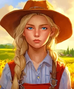 Farm Girl Diamond Painting