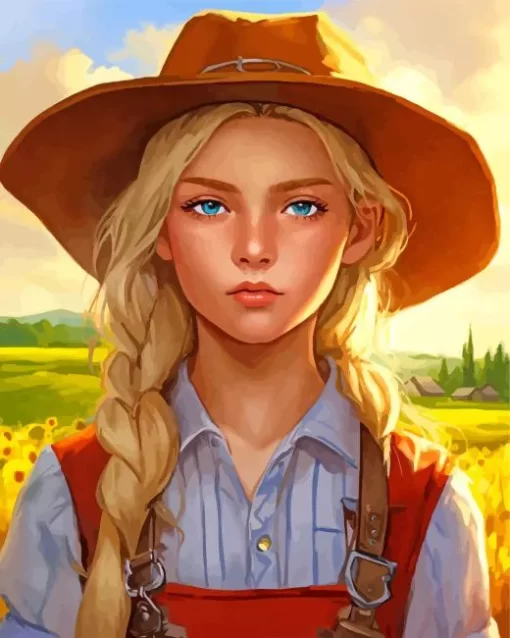 Farm Girl Diamond Painting