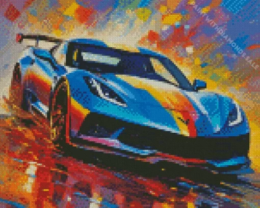 Fast Car Art Diamond Painting