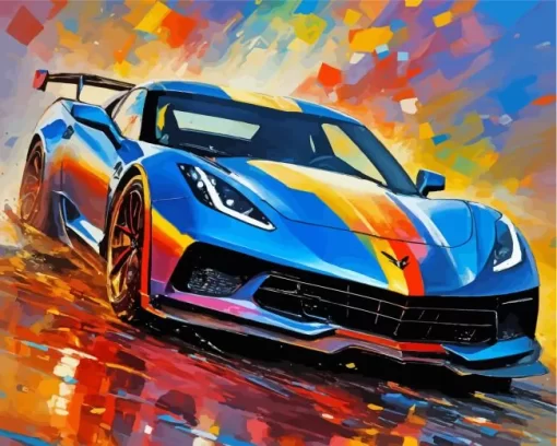 Fast Car Art Diamond Painting