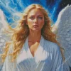 Female Blonde Angel Diamond Painting