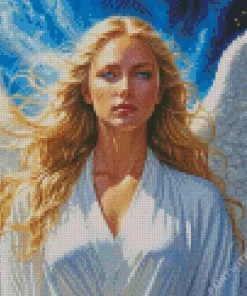 Female Blonde Angel Diamond Painting