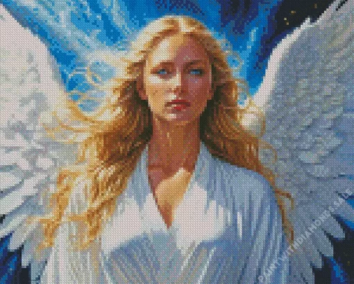 Female Blonde Angel Diamond Painting