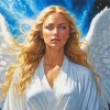 Female Blonde Angel Diamond Painting