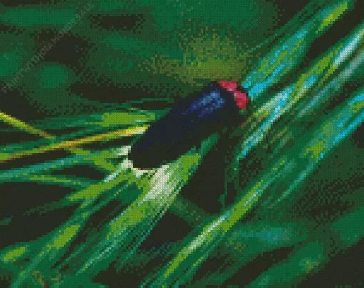 Firefly Glowing At Night Diamond Painting