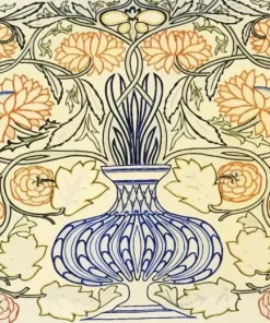 Flowerpot By William Morris Diamond Paintings