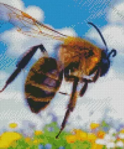 Flying Bumblebee Diamond Painting