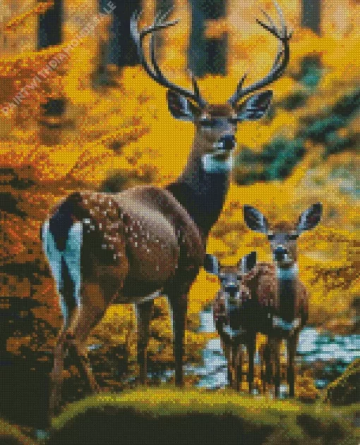 Forest Deers Diamond Painting