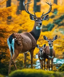 Forest Deers Diamond Painting