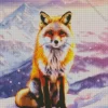 Fox In Snow Diamond Painting