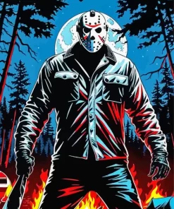 friday the 13th Jason character Diamond Paints