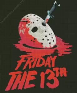 friday the 13th movie poster Diamond Dotz