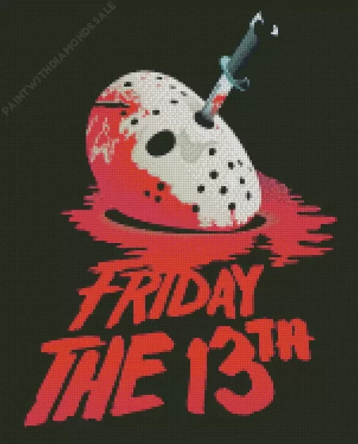 friday the 13th movie poster Diamond Dotz