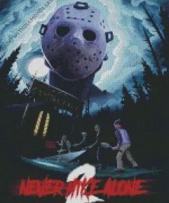 friday the 13th never hike alone poster Diamond Dotz