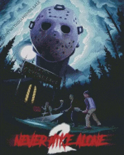 friday the 13th never hike alone poster Diamond Dotz