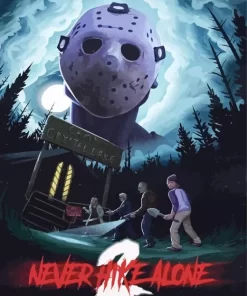 friday the 13th never hike alone poster Diamond Paints