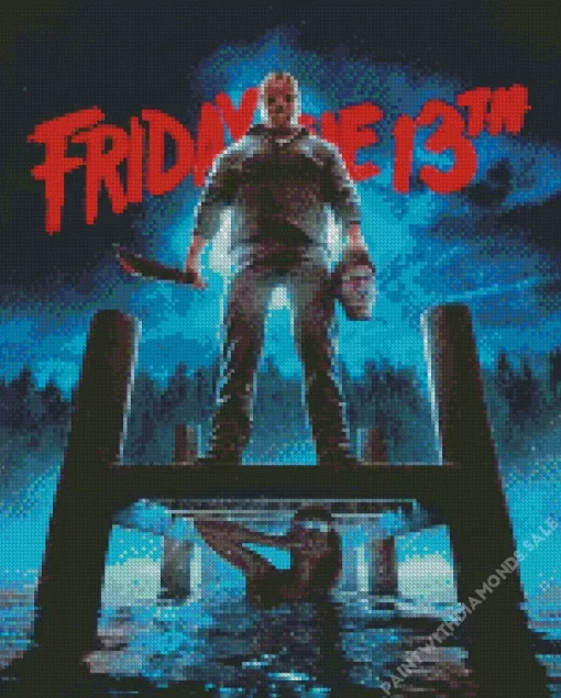 friday the 13th poster Diamond Dotz