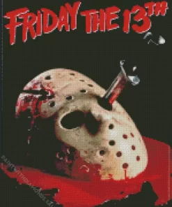 friday the 13th poster Diamond Dotz