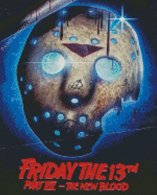 friday the 13th the new blood poster Diamond Dotz