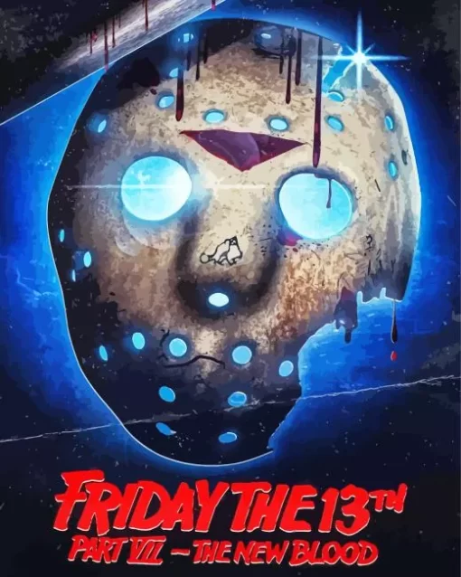 friday the 13th the new blood poster Diamond Paints