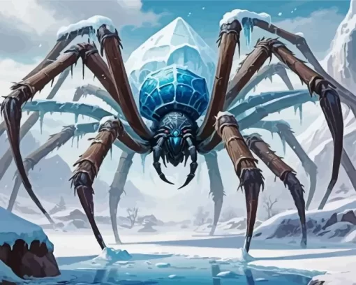 Frozen Giant Spider Diamond Painting