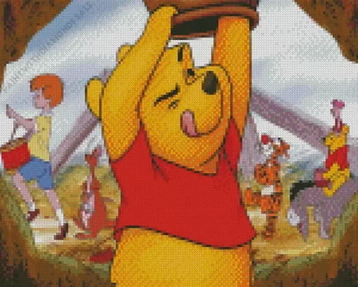 Funny Winnie The Pooh Diamond Painting