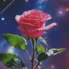 Galaxy Pink Rose Diamond Painting