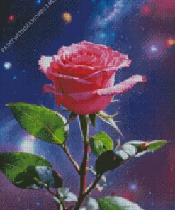 Galaxy Pink Rose Diamond Painting