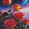 Galaxy Roses Diamond Painting