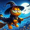 Garfield Halloween Diamond Paintings