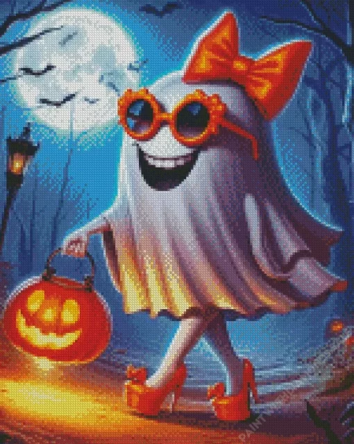 Ghost Celebrating Halloween Diamond Paintings