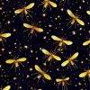 Golden Fireflies Art Diamond Painting