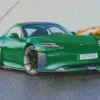 Green Porsche Diamond Painting