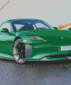 Green Porsche Diamond Painting