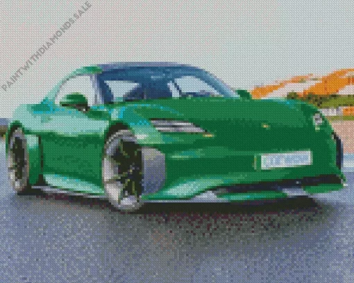 Green Porsche Diamond Painting